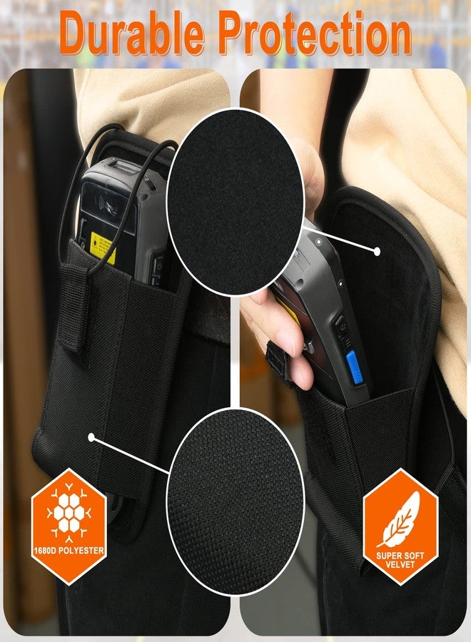 Homakover Large Scanner Holster, Rugged Vertical Carrying Case Pouch for Zebra TC75x, TC75, TC70x, TC70, TC72, TC77, M60, MC65, MC67 Mobile Computer Handheld Barcode Scanner Holder with Metal Belt Clip (Black) - Image 3
