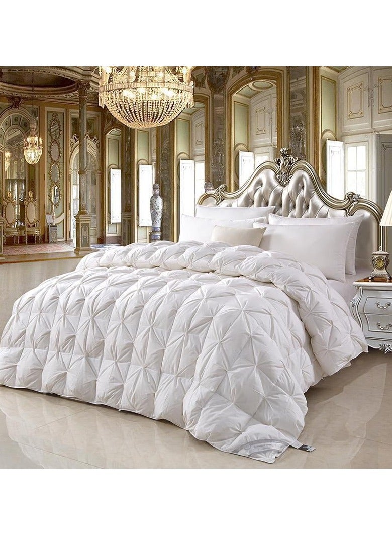 Comfy COMFY 6 PC NEW COLLECTION PREMIUM QUALITY COTTON DESIGNER COMFORTER SET PURE WHITE 