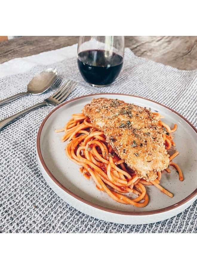 Mora 10.5-inch Porcelain Dinner Plate Set of 6 - Microwave/Oven/Dishwasher Safe, Scratch Resistant, Vanilla White - Image 5