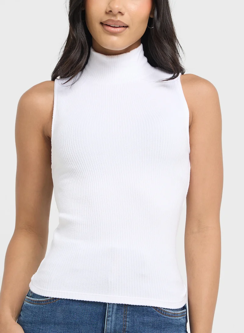American Eagle Mock Neck Tank Top