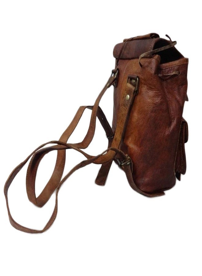 Madosh Genuine Leather Backpack for Men & Women Small Hiking Rucksack, College Travel Bag, Daypack - Image 5