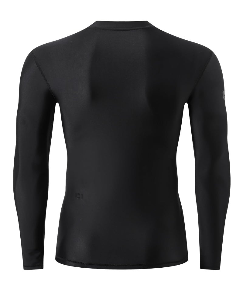 ADOREISM Men's Rash Guard Long Sleeves Splice UPF 50+ BJJ Jiu Jitsu Rash Guard Compression Swimming Shirts (Black, XL) - Image 4