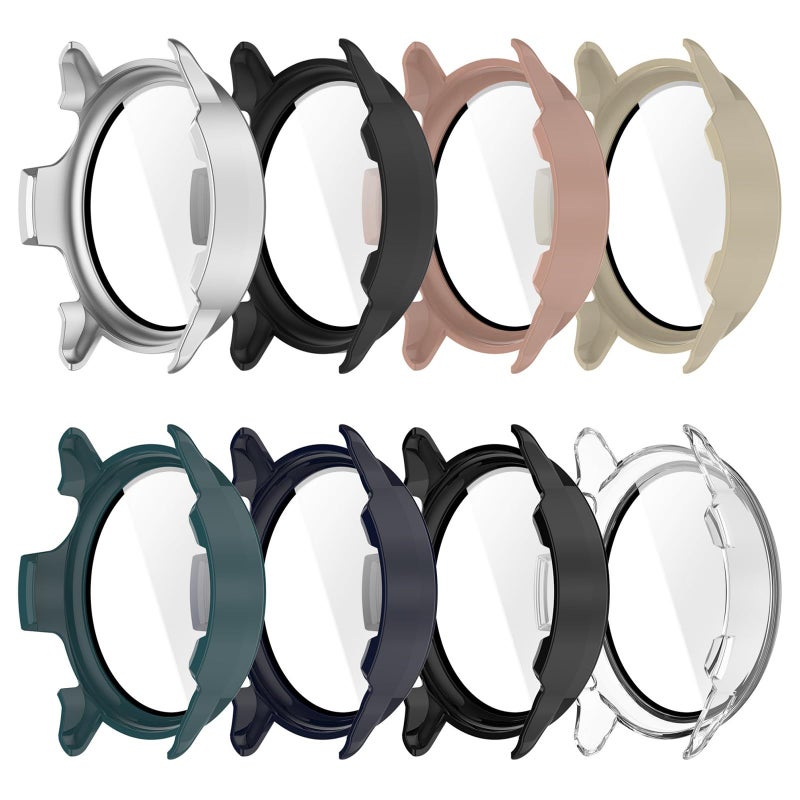 Protective Sleeve For Smartwatch Blue Scratch Resistant PC Tempered Glass Watch Shell - Image 4