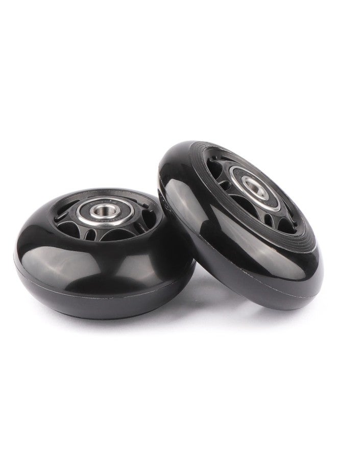 WHEELGOO 2-Pack PU Luggage Suitcase Replacement Wheels Repair Kit w/ABEC-7 Bearings and 6mm Axles for Trolley Carry-on Roller Travel Bag (70 * 24mm) - Image 4