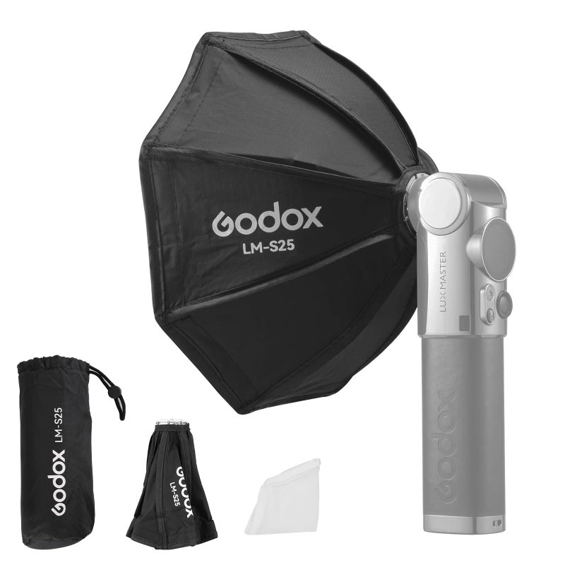 Godox Lux Master Softbox LMS25 Octa Softbox Only for Lux Master Camera Flash with Diffuser Carry Bag - Image 2