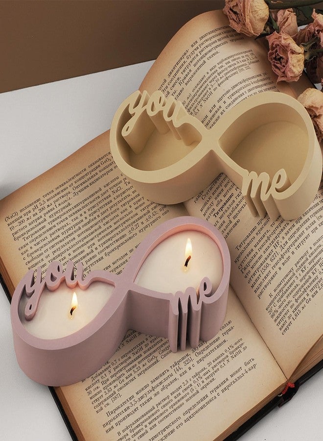 Japleed Love Candle Holder Silicone Molds, Couple Container Resin Concrete Molds, Epoxy Resin Casting Plaster Storage Jar Box Molds for Jewelry Holder Succulent Pot Valentine Decor - Image 3