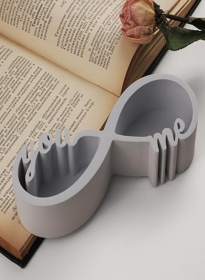 Japleed Love Candle Holder Silicone Molds, Couple Container Resin Concrete Molds, Epoxy Resin Casting Plaster Storage Jar Box Molds for Jewelry Holder Succulent Pot Valentine Decor - Image 4