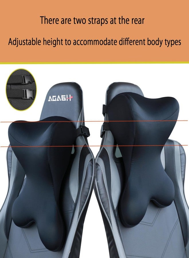Newsty Car Neck Pillow for Driving Seat Car headrest Pillow/Gaming Chair Pillow Upgraded with Adjustable Double Strap Breathable, Ergonomic Design Neck Support Pillow for auto, Office Chair, Gaming Chair - Image 5