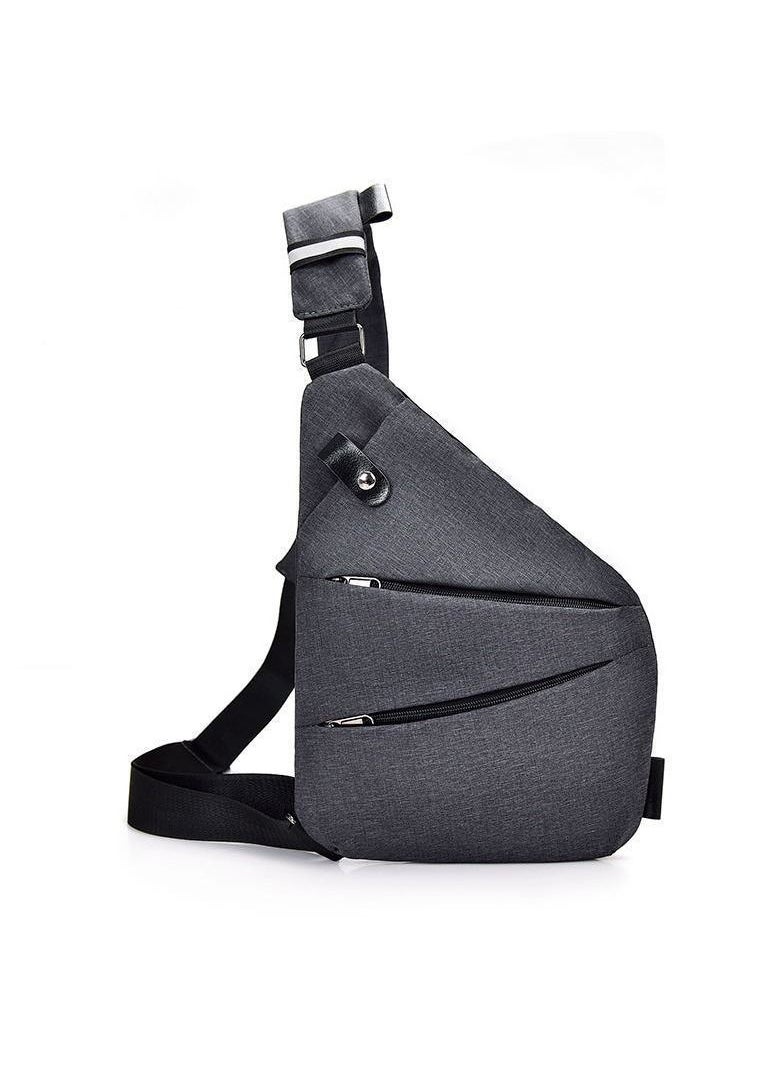 Generic - Men's Canvas Chest Bag Messenger Sports Waist Bag - Image 1