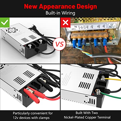 IMAYCC 110V AC to 12V DC Converter Power Supply 12V DC Switch Transformer for LED Strip, LCD Monitor, CCTV, Radio,Car Stereo and Diesel Heater 50A 600W - Image 3