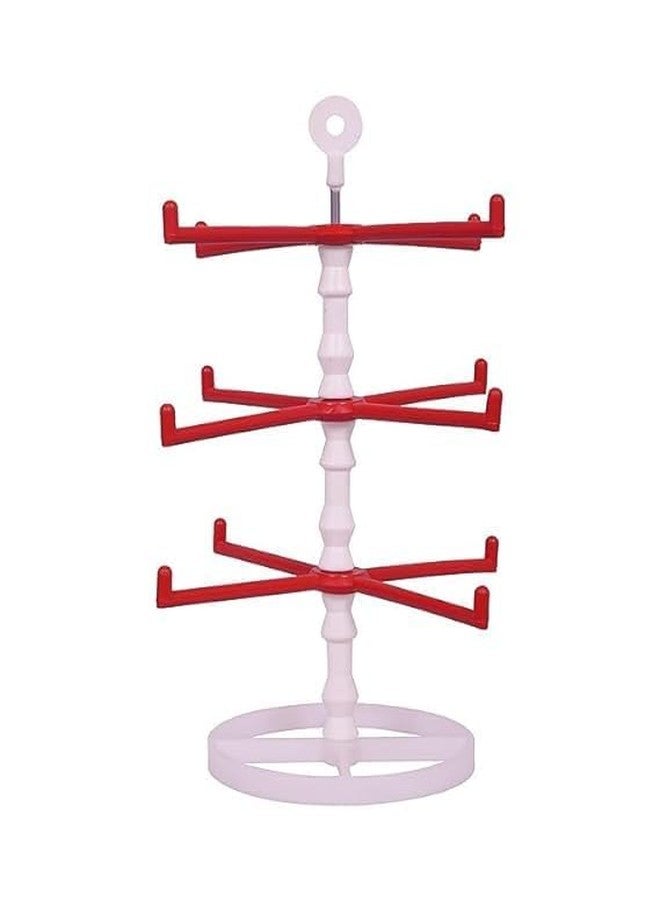 Ewings 12 Branches Rotating Bangle Organizer Stand | Tree Shaped Plastic Bangle Holder for Dressing Table | Lightweight & Modern (1 Piece) - Image 3