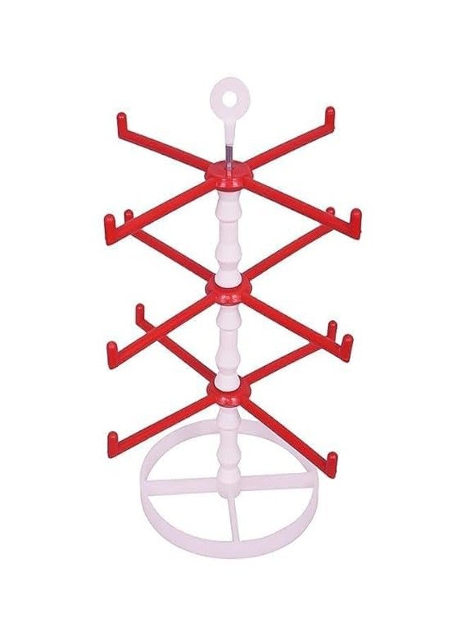 Ewings 12 Branches Rotating Bangle Organizer Stand | Tree Shaped Plastic Bangle Holder for Dressing Table | Lightweight & Modern (1 Piece) - Image 1