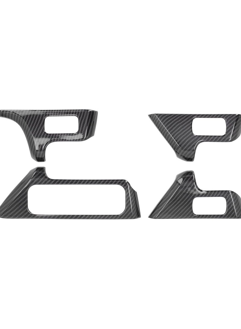 GGOOT Window Switch Cover Trim Fit for Benz B Class GLB X247 2020+, 4Pcs Carbon Fiber Style Window Lift Switch Frame Sticker Cover Trim Replacement - Image 1