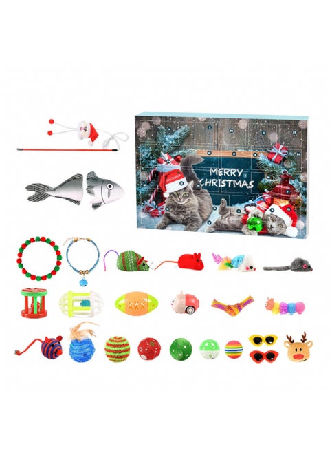Countdown Dog Toy Advent Calendar Countdown Dog Toy Advent Calendar-Color:Cat Toys (24 Days)