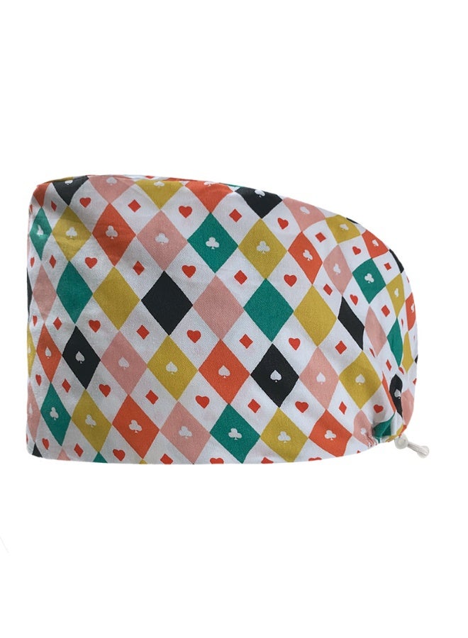 NIBEMINENT Soft Cotton Unisex Scrubs Cap Mens Scrubs Nursing Medical Surgical Caps Medical Uniforms Multicolour Printing Hospital Nurse Hat