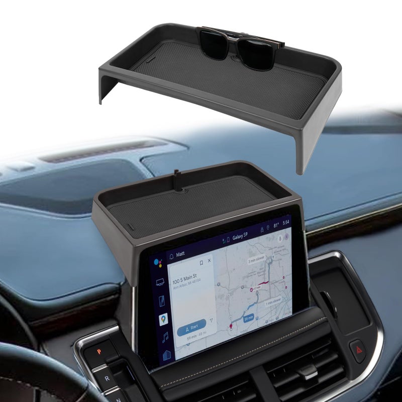 Neepiar Center Console Dash Storage Tray Compatible with 2021 2022 2023 2024 GMC YukonChevy SuburbanTahoe Center Console Organizer Storage Box Interior Insert Accessories Not for Denali