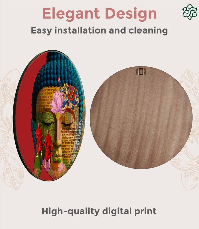 MaatirDesigns Buddha Wall Decor Plate - Image 3