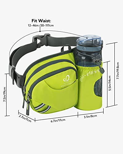 WATERFLY Fanny Pack Waist Bag: Waist Pack for Women Men with Water Bottle Holder Hiking Fanny Pack for Running Walking DogWalking Travel Cycling - Image 2