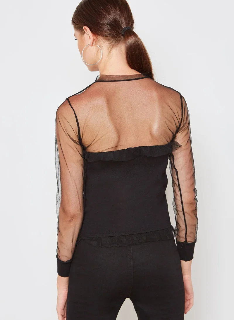 ELLA Pleated Cardigan
