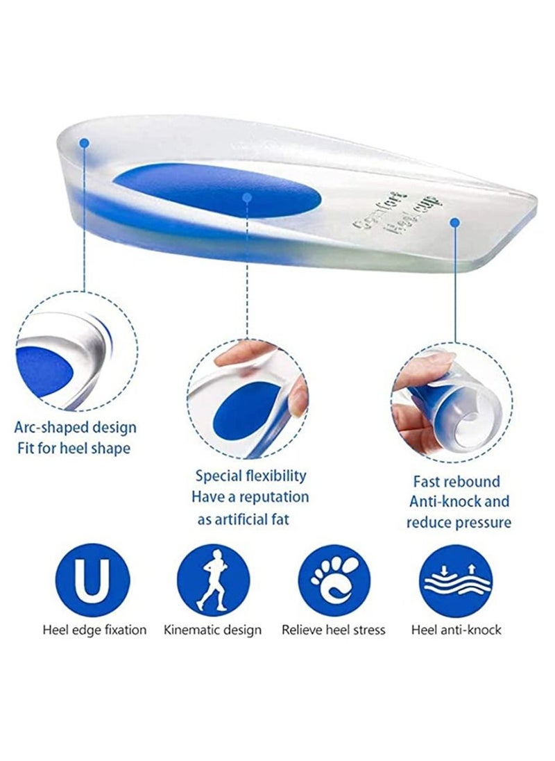 Generic - Silicone Gel Heel Cups, Heel Pads for Plantar Fasciitis,Heel Spurs & Heel Pain Foot Care - Image 1
