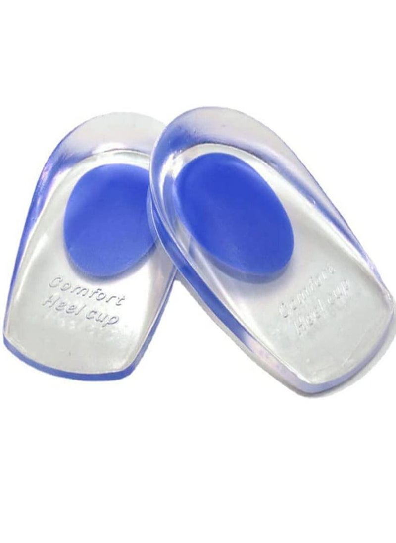 Generic - Silicone Gel Heel Cups, Heel Pads for Plantar Fasciitis,Heel Spurs & Heel Pain Foot Care - Image 1