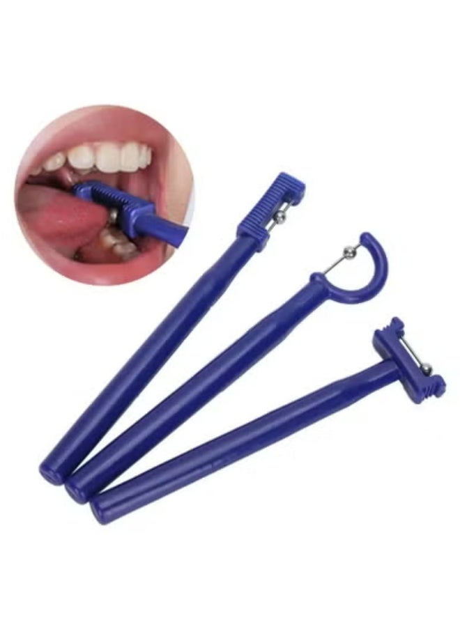 3-Piece Tongue Tip Exercise Set, Tongue Tip Lateralization Lifting Oral Muscle Training Tool - Image 1