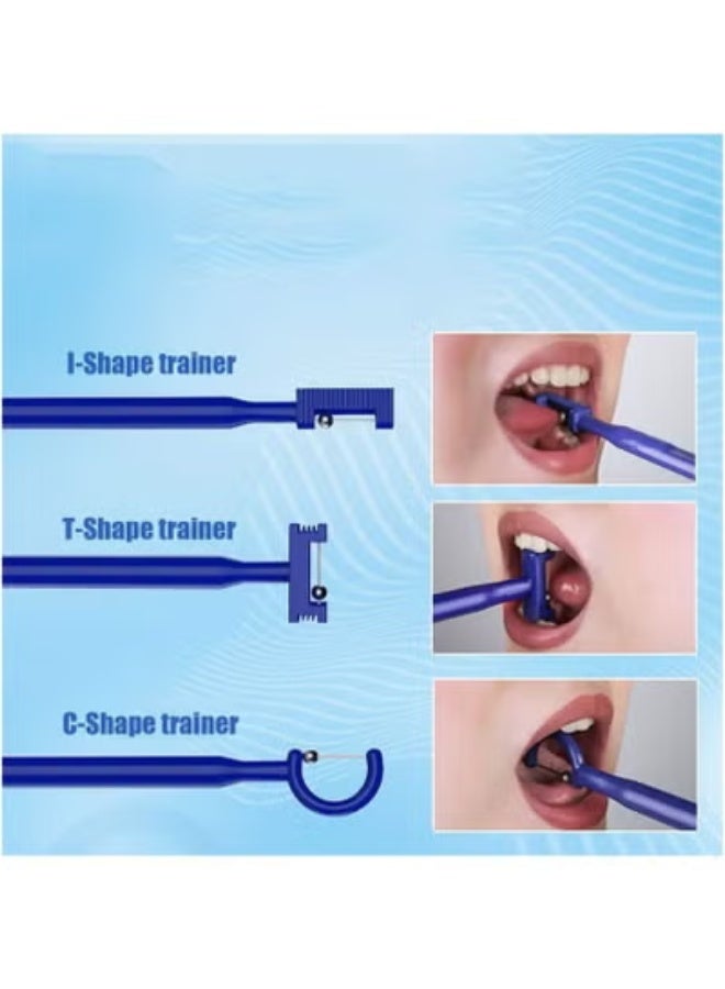3-Piece Tongue Tip Exercise Set, Tongue Tip Lateralization Lifting Oral Muscle Training Tool - Image 2