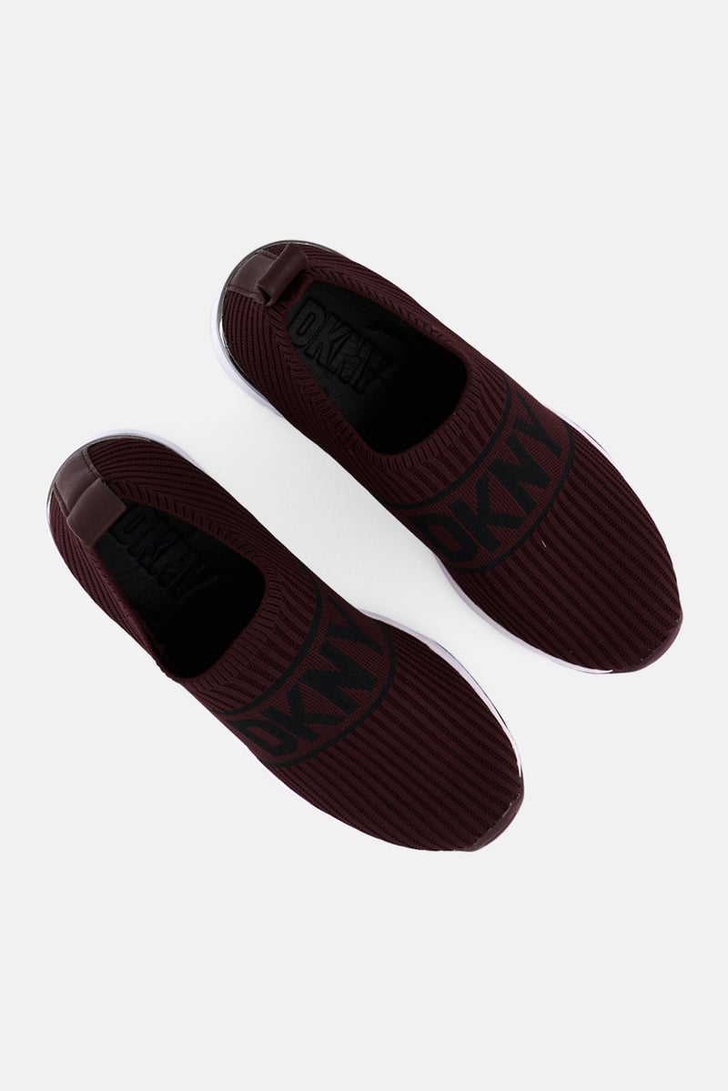 DKNY Women Phebe Slip On Sneaker Shoes, Maroon - Image 4