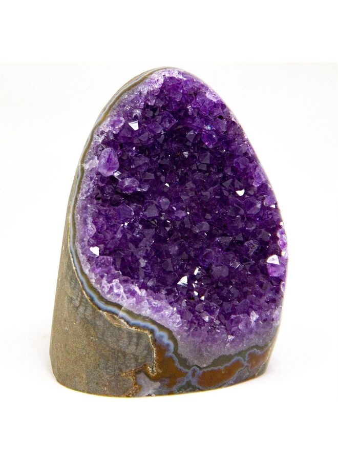 مجموعة من أحجار الجمشت الطبيعية ذات الحواف المصقولة، 100 غرام من أحجار الكريستال العلاجية الخام من أوروغواي، لون أرجواني داكن، كريستالات ديكور وأحجار علاجية للمنزل والمكتب (100 غرام) - Image 4