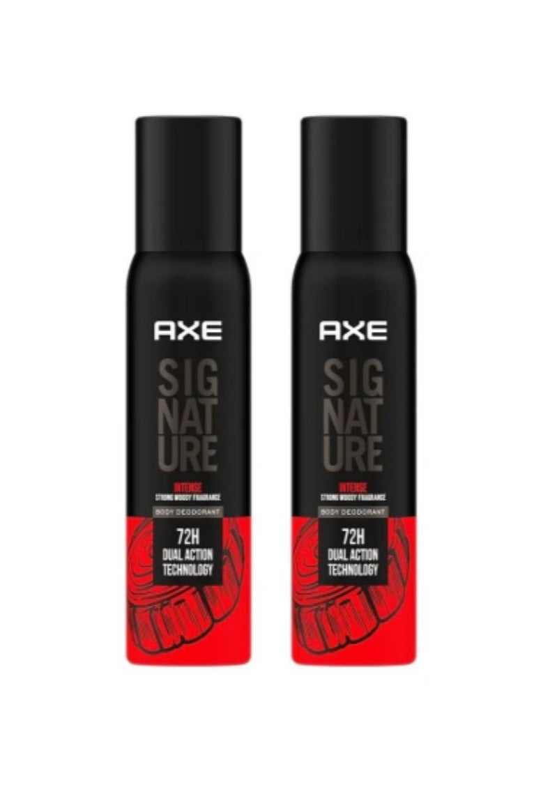 Axe Signature Intense Long Lasting No Gas Body Deodorant For Men 122ml 2PCS - Image 1
