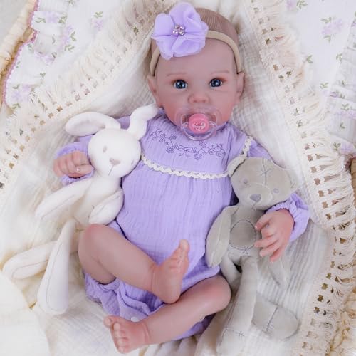 Milidool Lifelike Reborn Baby Dolls 20Inch Cute Soft Vinyl Realistic Baby Doll Poseable Real Life Baby Dolls with Complete Accessories for 3 Years Old Gifts - Image 1