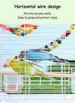 Kidle Large Transparent Bird Cage Parrot Cage Bird House Villa Large Space Viewing Cage 37*28*63cm  - Image 2