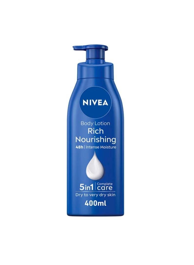 Nivea 48 h Intense Moisture Rich Nourishing Body Lotion For Dry Skin 400ml - Image 1