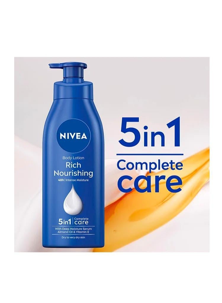 Nivea 48 h Intense Moisture Rich Nourishing Body Lotion For Dry Skin 400ml - Image 2