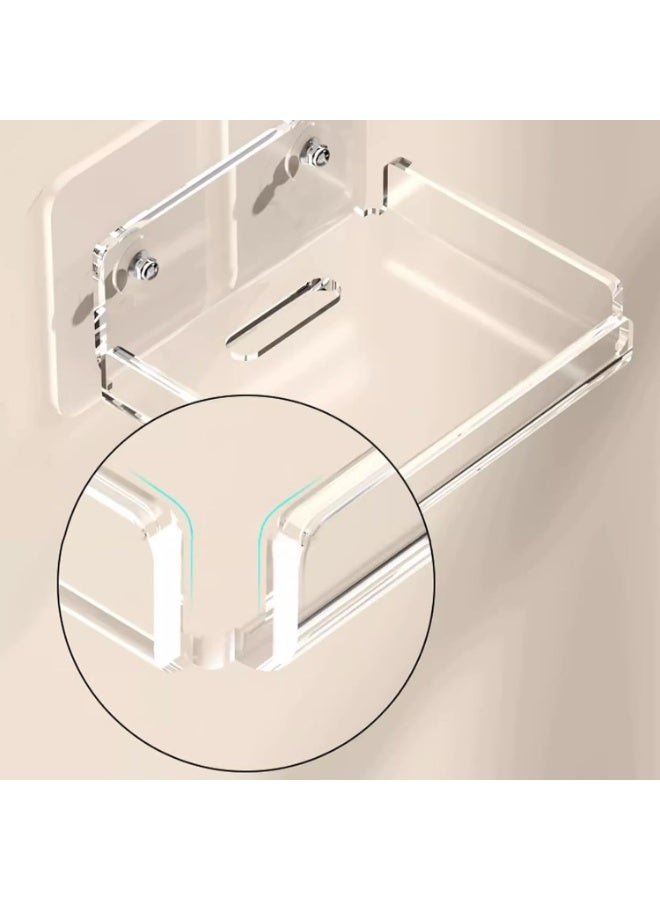TPGP No Drill Wall-Mount Shelf for Security Cameras, Floating Security Camera Wall Holder, For Pet Monitor Indoor Camera and Speakers, Non-Trace Wall Bracket for Nest, Blink, Indoor Cams (2 PCS)  - Image 5