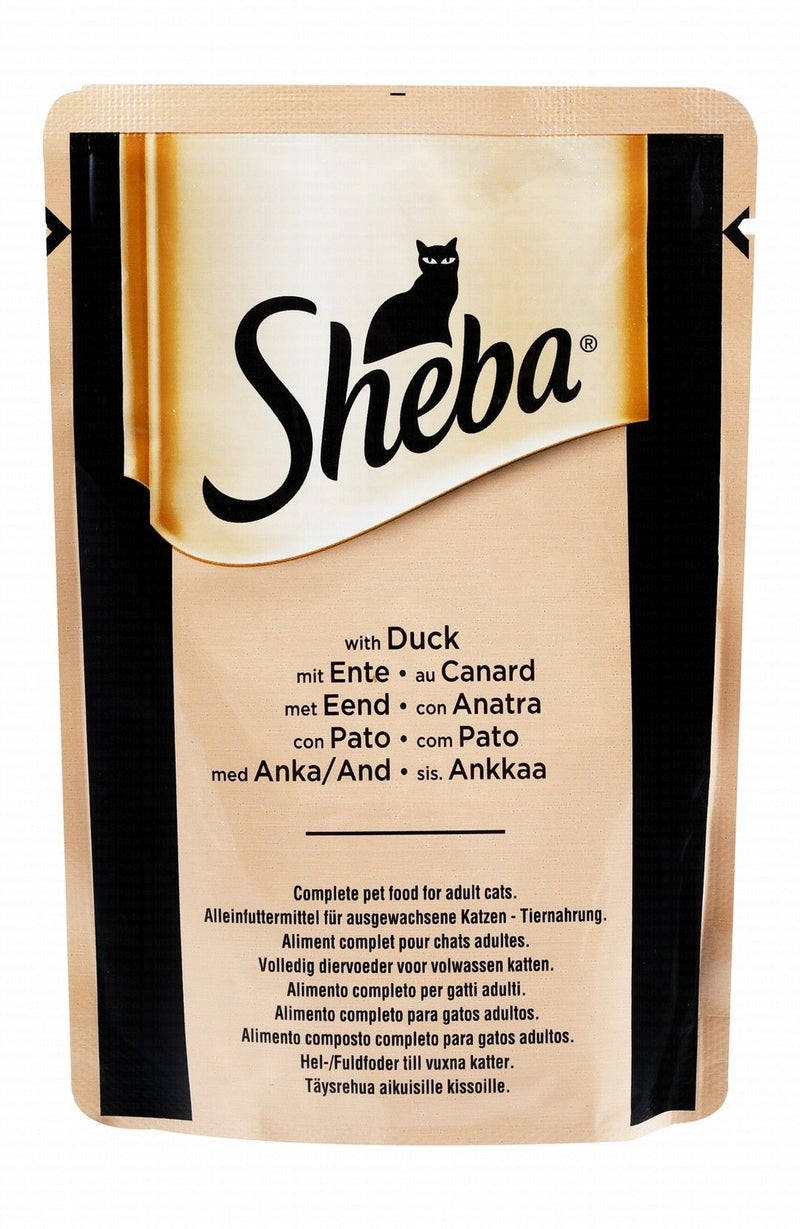 Sheba Wet Cat Food with Duck for Adult Cats - 85 gr - Image 1