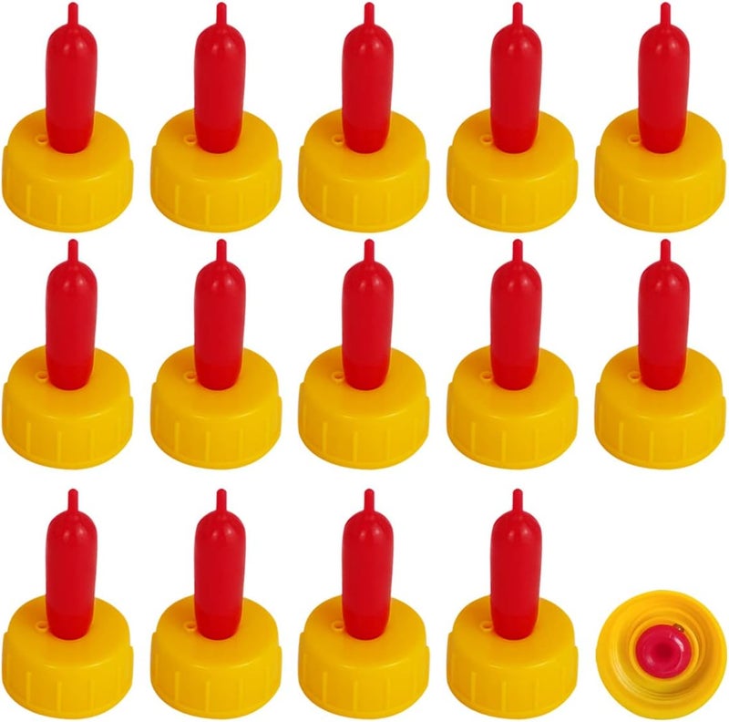 Weilan Small Animal Milk Drink Nipples with Flutter Valves Soft Rubber Cow Calf Milk Drinking Nipple for Goats Lambs Sheep Piglet Screw On Soda Bottle15Pieces - Image 1