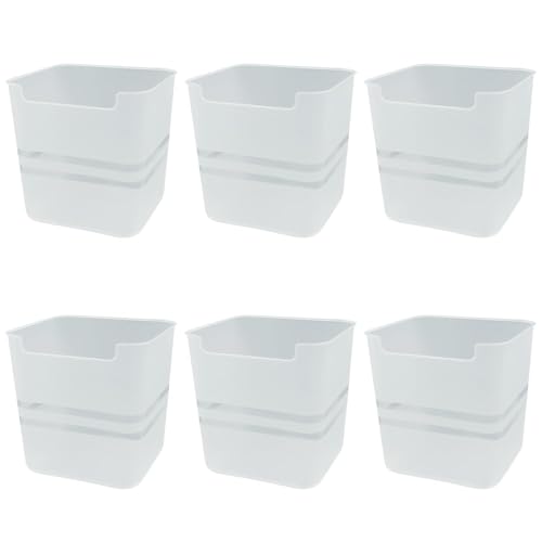 HomeWiz 6-Piece Fridge Storage Box Set | Multipurpose Transparent Plastic Containers for Fruits & Vegetables | Space-Saving Refrigerator Side Door Organizer & Pantry, Kitchen Accessories Items - Image 4