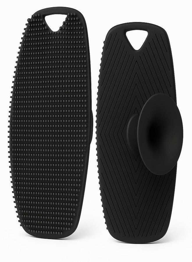 Ross Silicone Body Scrubber for Bath & Shower | Soft Deep-Clean Exfoliating Body Brush | Hygienic Quick-Dry Silicone Loofah | Gentle on Skin, Durable & Easy Grip | Ideal for Men, Women & Daily Use - Image 1