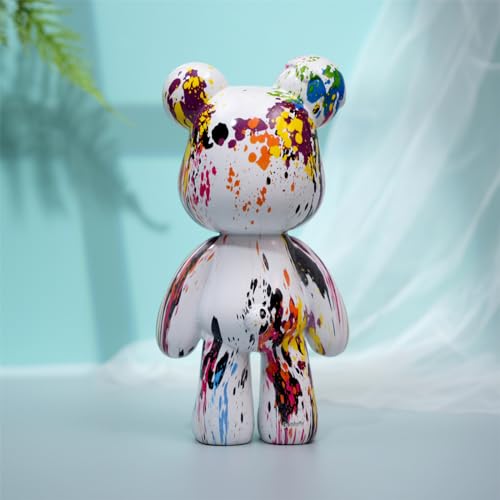 Coniuty Abstract Animal Statue Decor for Home, Resin Bear Sculpture Ornament for Bedroom, Living Room, Office on Table, Shelf and Cabinet (Type C) - Image 3