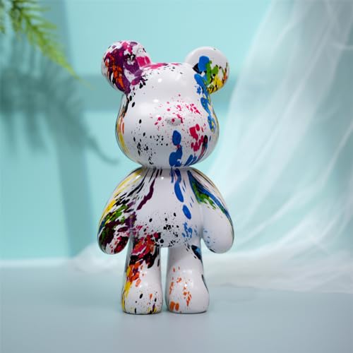 Coniuty Abstract Animal Statue Decor for Home, Resin Bear Sculpture Ornament for Bedroom, Living Room, Office on Table, Shelf and Cabinet (Type C) - Image 1