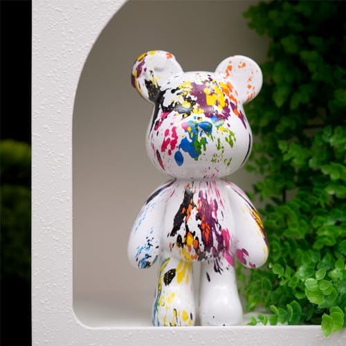 Coniuty Abstract Animal Statue Decor for Home, Resin Bear Sculpture Ornament for Bedroom, Living Room, Office on Table, Shelf and Cabinet (Type C) - Image 4