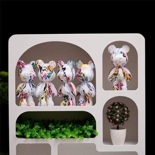 Coniuty Abstract Animal Statue Decor for Home, Resin Bear Sculpture Ornament for Bedroom, Living Room, Office on Table, Shelf and Cabinet (Type C) - Image 5