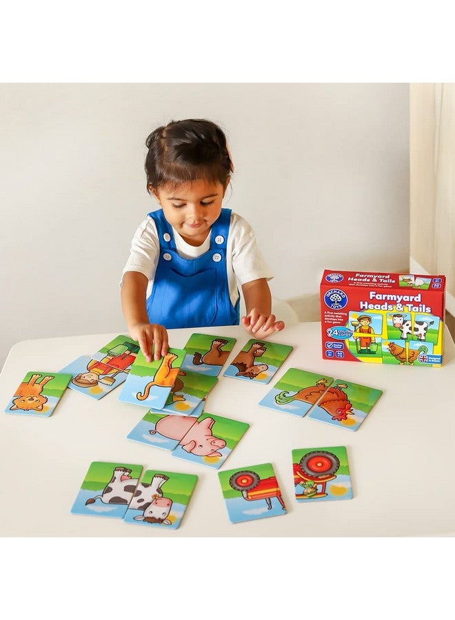 Orchard Toys Farmyard Heads and Tails, Matching and Memory Board Game, Educational, Teacher Tested, Puzzle Activity Fun Memory Set Party Gift to Kids 18 Months to 3 Years. - Image 3