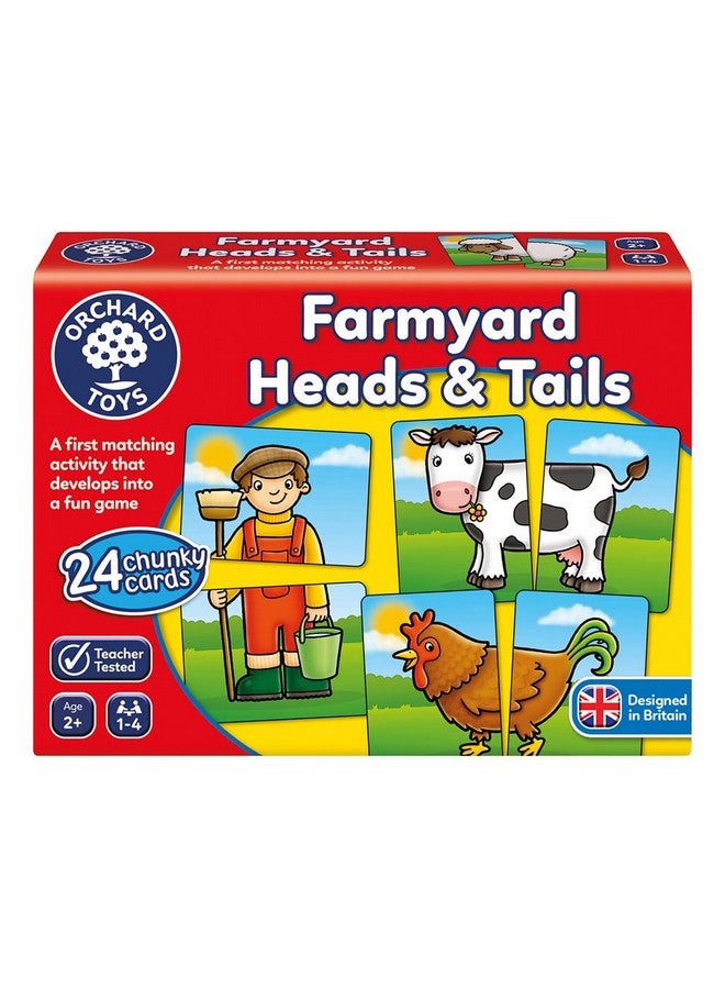 Orchard Toys Farmyard Heads and Tails, Matching and Memory Board Game, Educational, Teacher Tested, Puzzle Activity Fun Memory Set Party Gift to Kids 18 Months to 3 Years. - Image 1