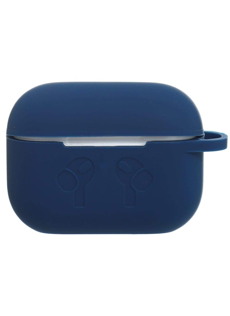 Generic - AirPods Pro Case, Shockproof Protective Silicone Cover for AirPods Pro Blue, Soft Silicone Shockproof Cover with Ring Buckle, Case for AirPods Pro Earphone - Image 1