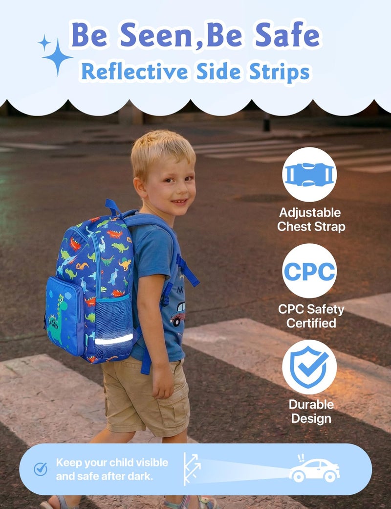 VX VONXURY Kids School Backpack,VONXURY Cute Lightweight Preschool Backpack for Toddler Boys Girls with Chest Buckle - Image 5