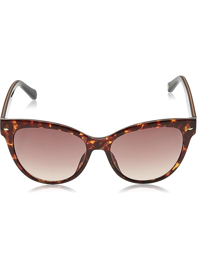 فوسيل نظارة شمسية نسائية 200231 اللون: هافانا المقاس: 54 - Image 2