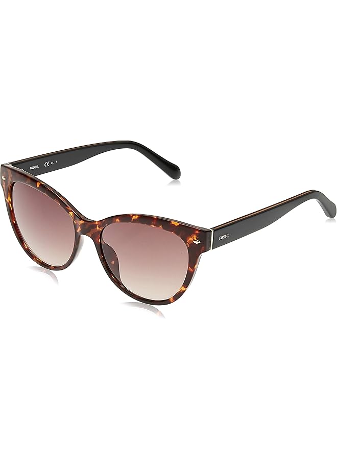 فوسيل نظارة شمسية نسائية 200231 اللون: هافانا المقاس: 54 - Image 1