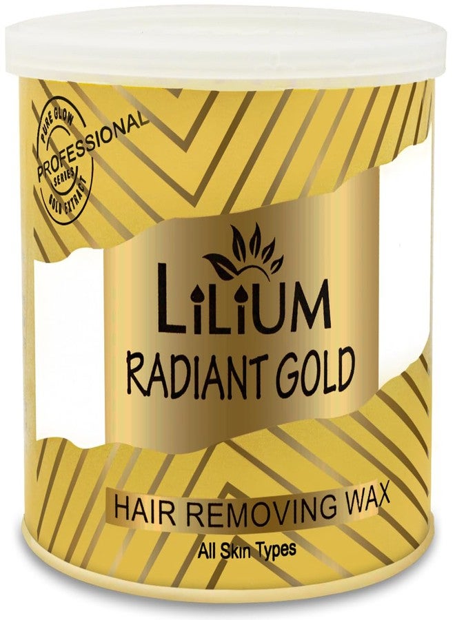 Lilium Gold Hair Removing Wax 600gm | For Legs, Arms, Underarms, Bikini Line & Full Body | Gives Smooth, Radiant & Moisturizes Skin | Easy & Quick Hair Removal At Home | Men & Women | All Skin Types - Image 1